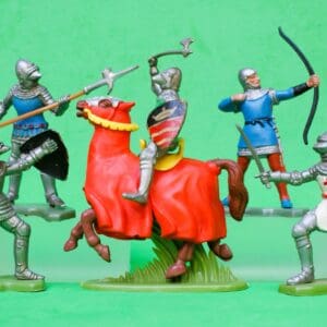 Britains Medieval Knights 'Made in Hong Kong' - Group of 5 #5