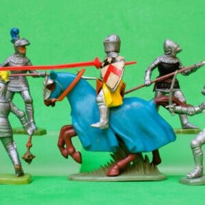 Britains Medieval Knights 'Made in Hong Kong' - Group of 5 #6