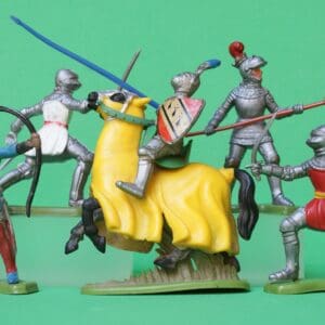 Britains Medieval Knights 'Made in Hong Kong' - Group of 5 #7