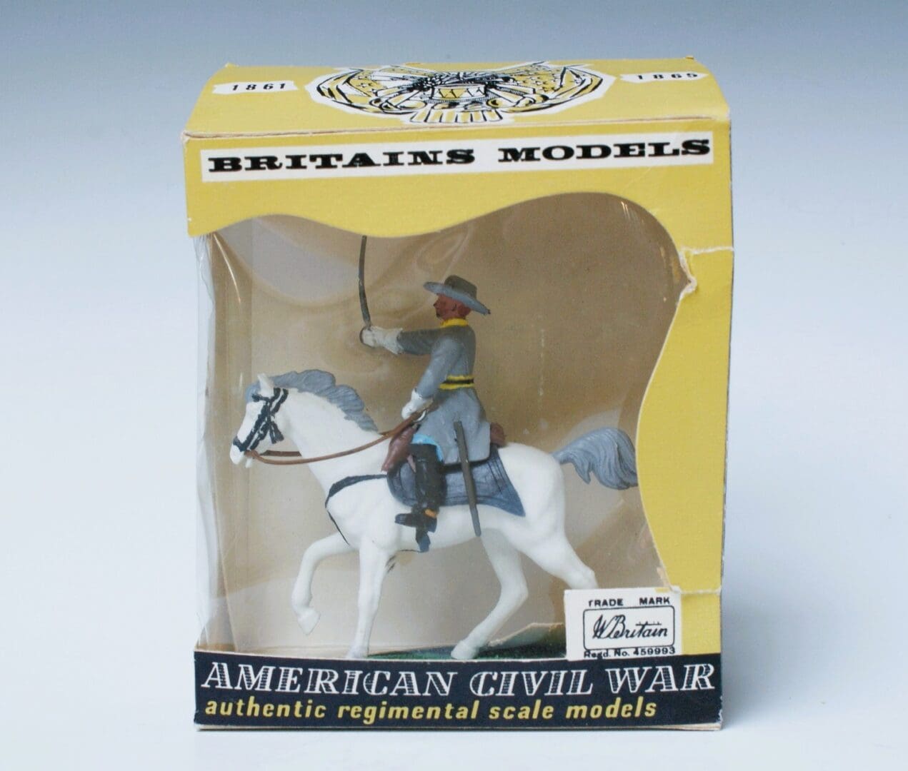 Swoppet ACW Confederate Cavalry Officer - Window Box!