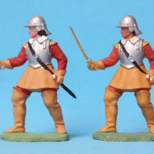 ECW Roundhead Troopers - TAN Plastic (Matching Pair)
