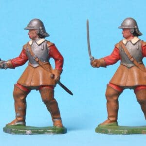ECW Roundhead Troopers - TAN Plastic (Matching Pair)
