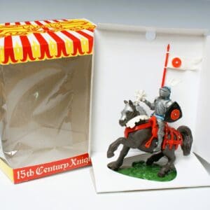 Swoppet C15th Mounted Knight with Standard & REPRO Carton