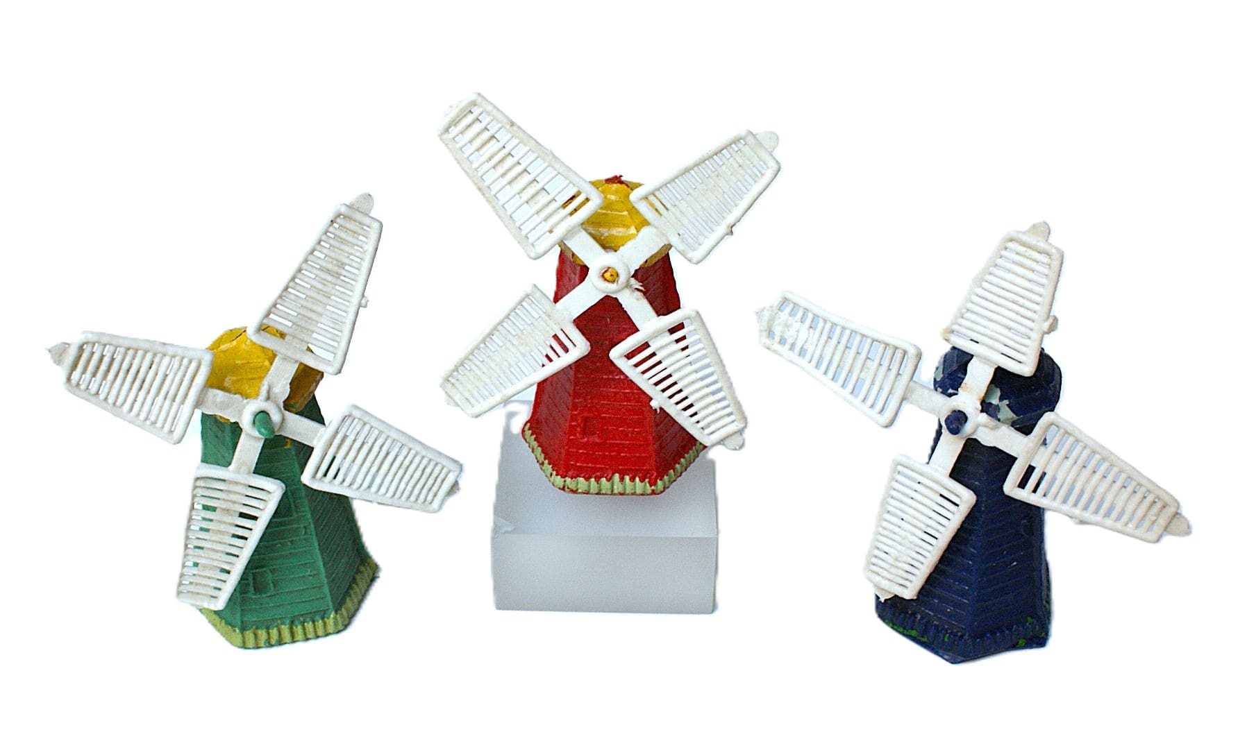 Cherilea Farm Windmills - Green, Red & Navy (Taylor Copies) - Image 4