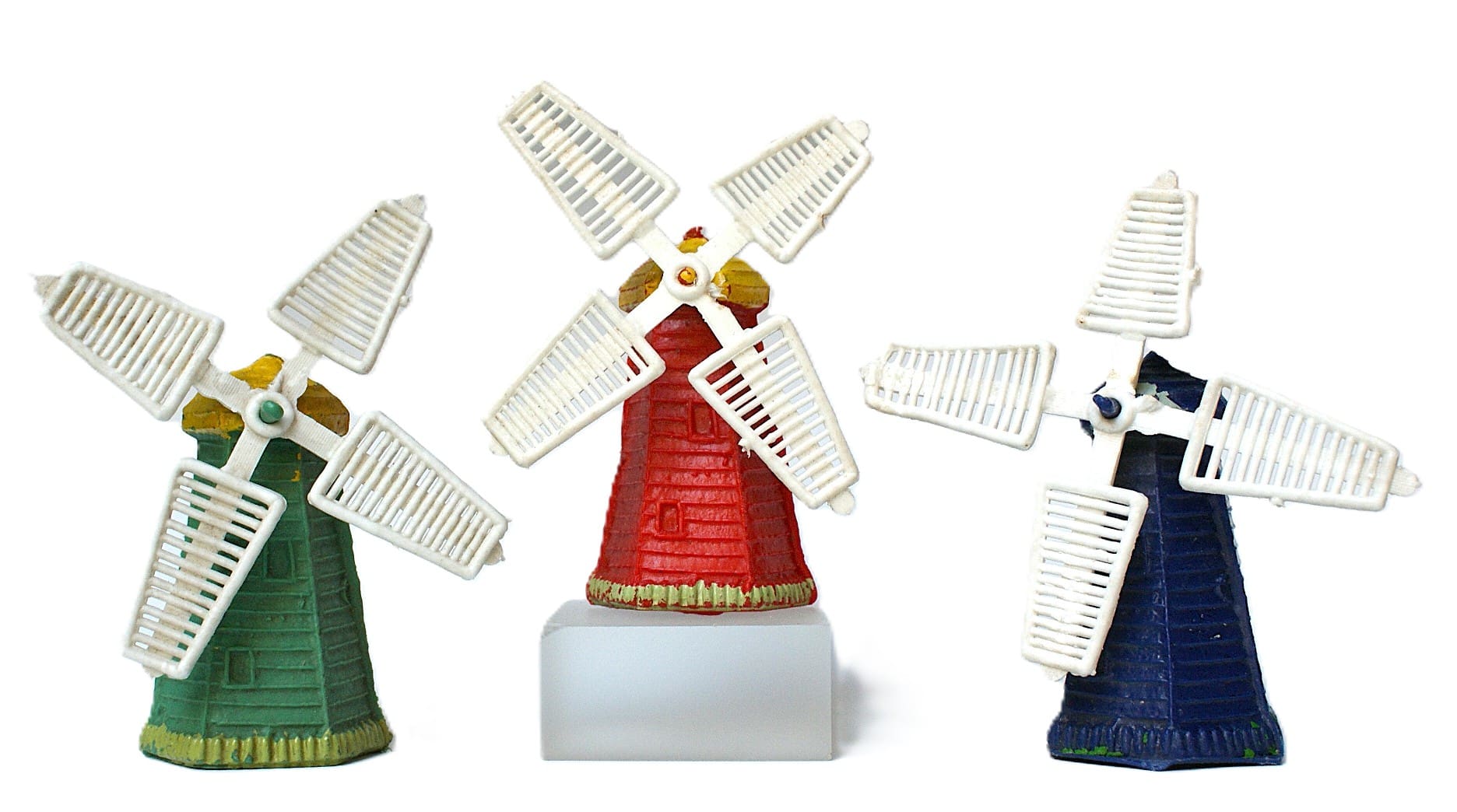 Cherilea Farm Windmills - Green, Red & Navy (Taylor Copies) - Image 3