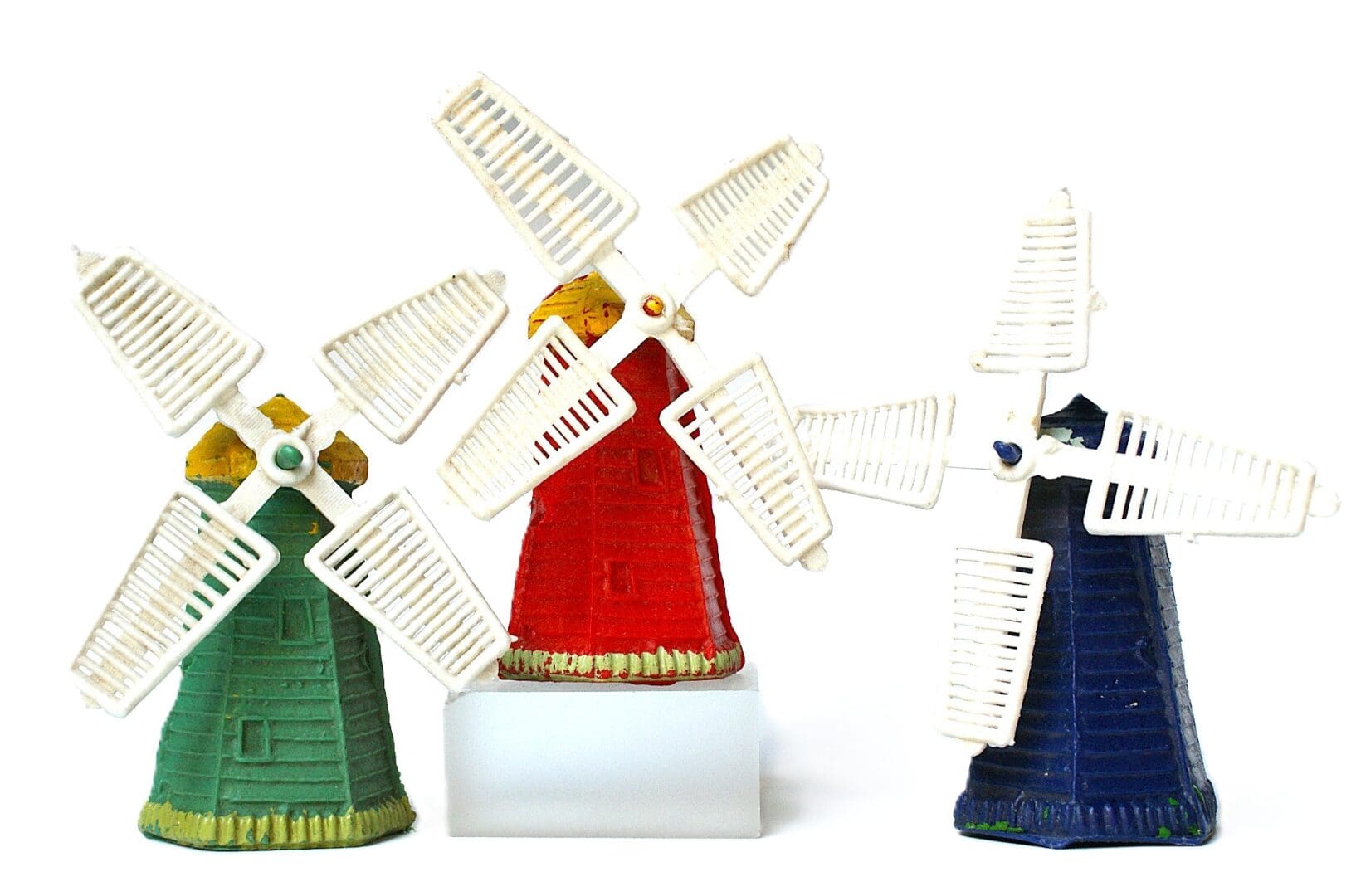 Cherilea Farm Windmills - Green, Red & Navy (Taylor Copies)