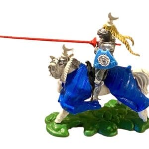 SOLD Swoppet Knight with Rare WHITE Charging Horse