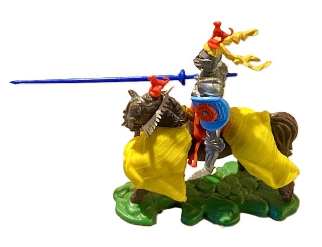 SOLD Swoppet Knight with Rare YELLOW Blanket