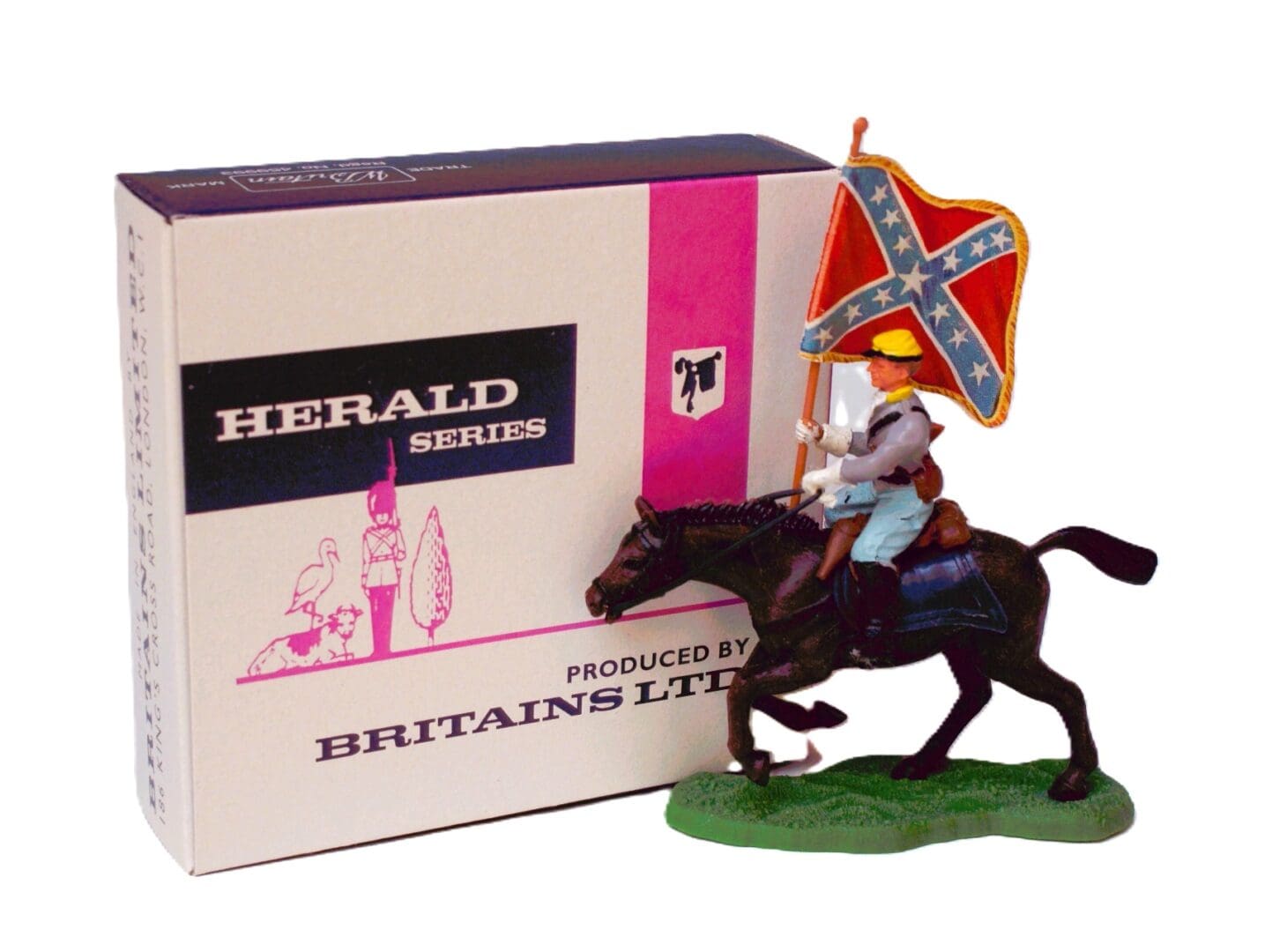 Britains ACW Confederate Standard Bearer (Kendal Collection)