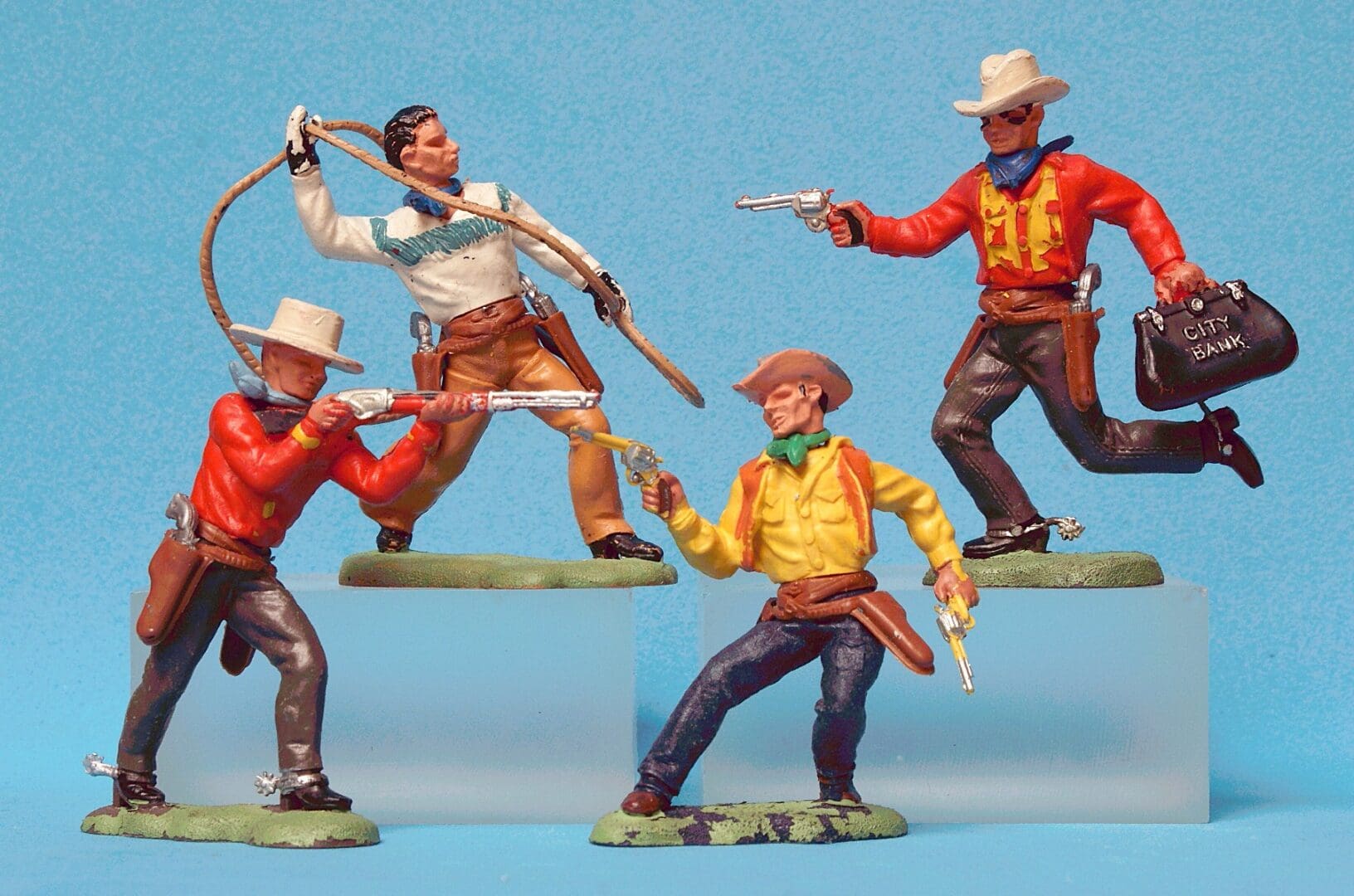 Herald Swoppet Cowboys - 1958 Issues - Group of 4 (#2)