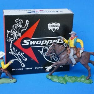 Herald Swoppet Two-Gun Cowboys - Mounted & On Foot