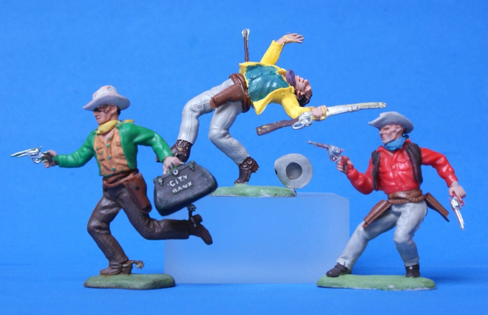 Herald Swoppet Cowboys - 1960's Issues - Group of 3 Figures