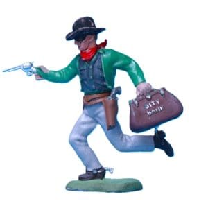 Herald Swoppet Bank Robber - DARK GREEN Torso!