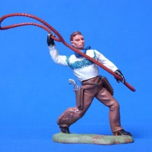 Herald Swoppet Cowboy Throwing Lasso - 1958 Issue