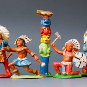 Cherilea 50mm Indians & Totem from Hollowcast Lead Moulds