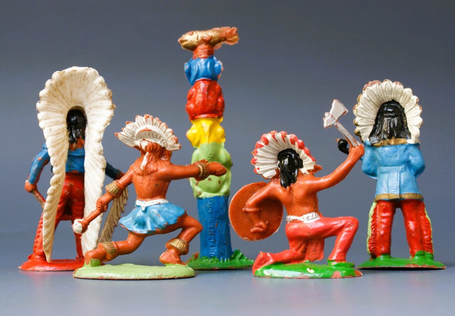 Cherilea 50mm Indians & Totem from Hollowcast Lead Moulds - Image 2