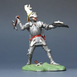 Swoppet C15th Knight with Axe - White Horse Crest
