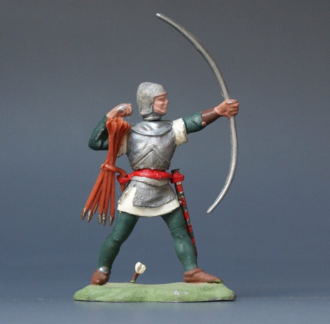 Swoppet C15th Knight Long-bowman - SEA GREEN Hose #1