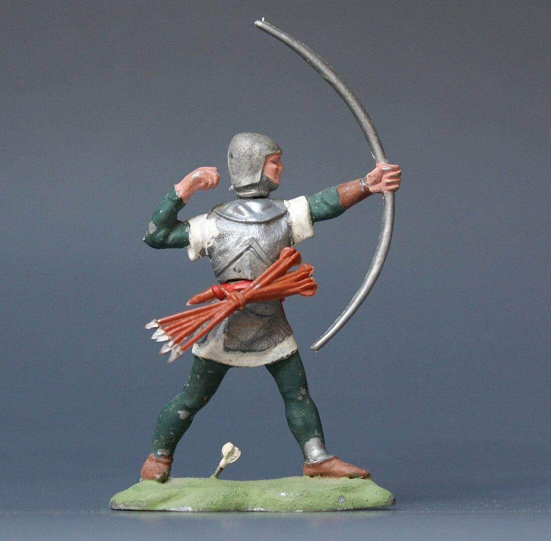 Swoppet C15th Knight Long-bowman - SEA GREEN Hose #2