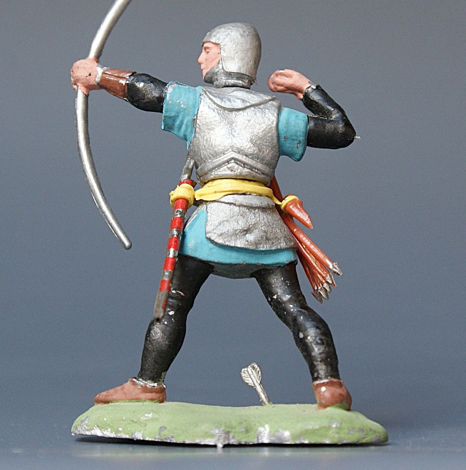 Swoppet C15th Knight Long-bowman - BLACK Hose #2 - Image 3