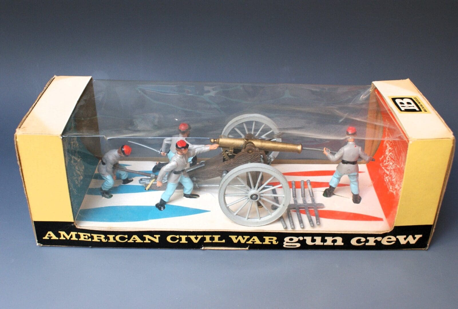 Britains Confederate ACW Gun Team with Gun - Boxed - Image 2