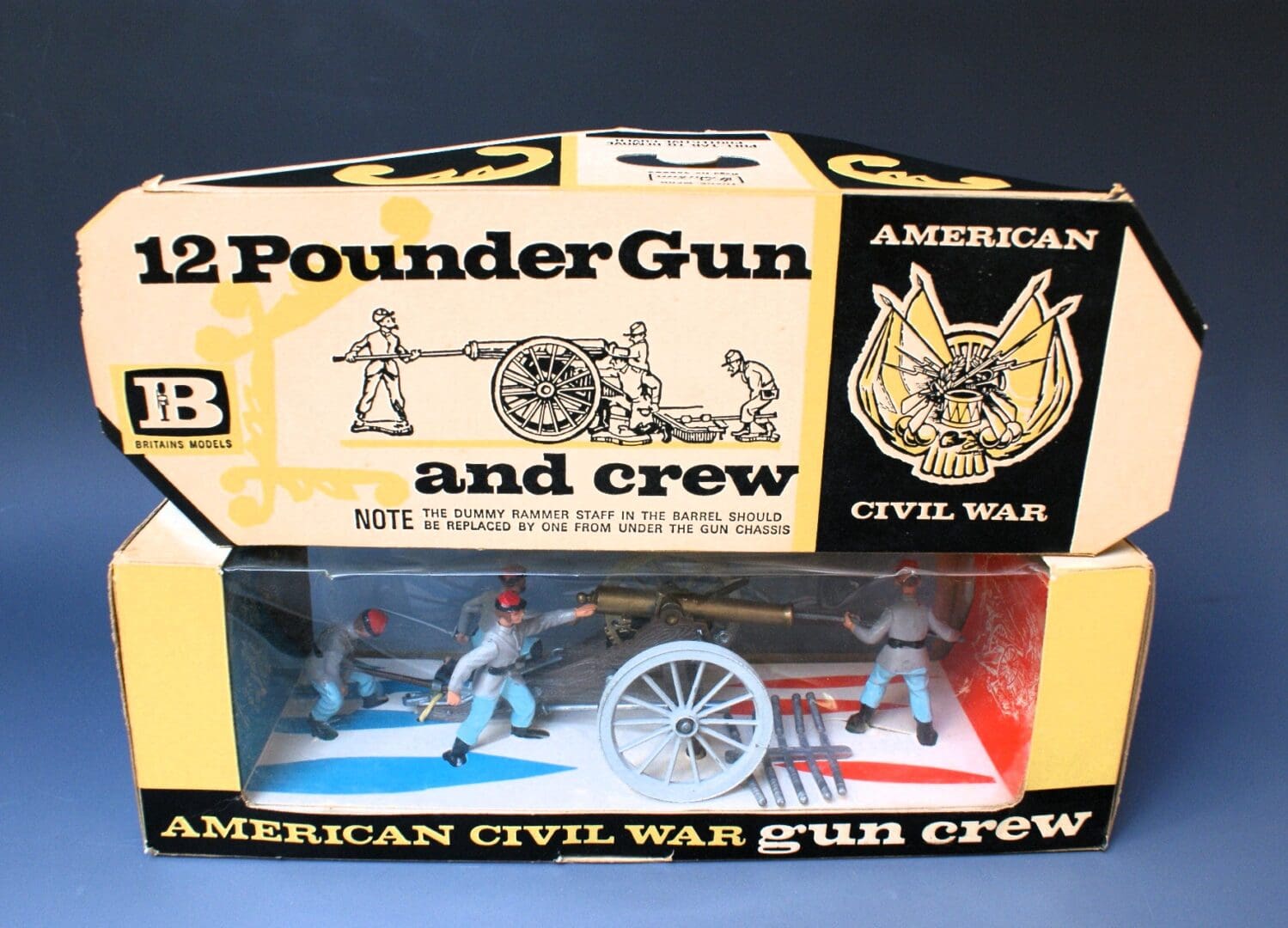 Britains Confederate ACW Gun Team with Gun - Boxed - Image 3