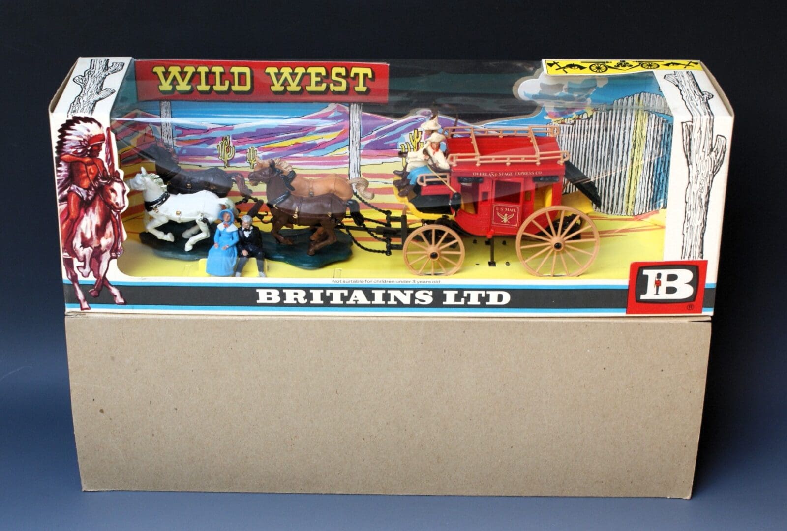 Britains Concord Overland Stagecoach - Wild West Window Box! - Image 2