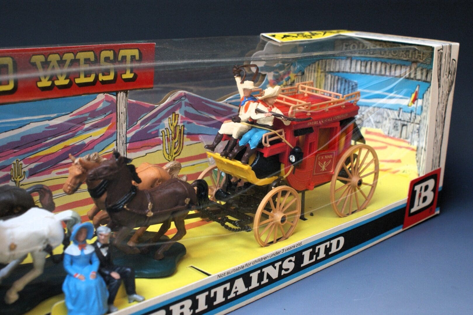 Britains Concord Overland Stagecoach - Wild West Window Box! - Image 5