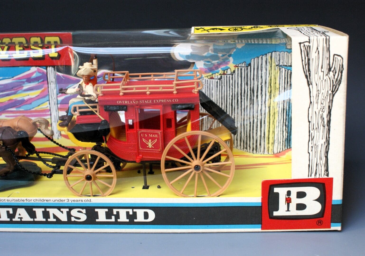 Britains Concord Overland Stagecoach - Wild West Window Box! - Image 4