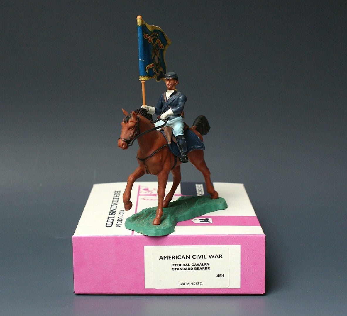 Britains ACW Federal Standard Bearer #164 - Image 5