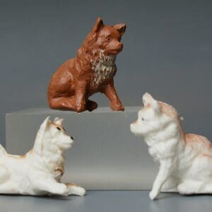Gem/Festival Husky Dogs - BROWN Plastic Variant!