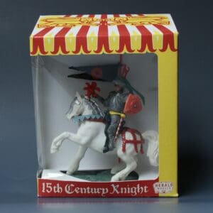 Swoppet C15th Mounted Knight with Standard & REPRO Carton