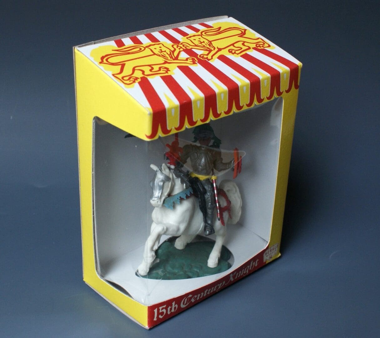 Swoppet C15th Mounted Knight with Standard & REPRO Carton - Image 3