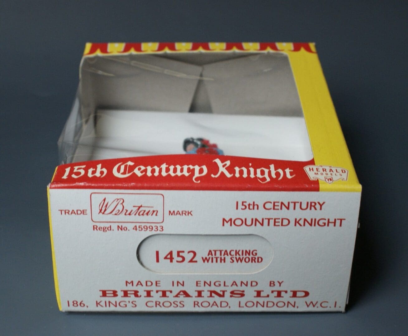Swoppet C15th Mounted Knight Attacking with Sword & REPRO Carton - Image 3