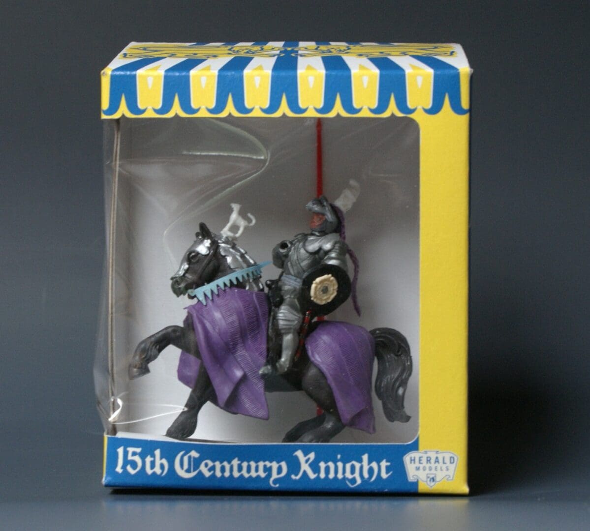 Swoppet C15th Mounted Knight Defending with Lance & Repro Box