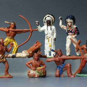 Timpo England - Group of 8 Indians from the Lead Moulds (Kendal)