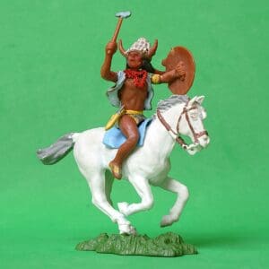 Herald Swoppet Mounted Indian Medicine Man (+Repro Box)