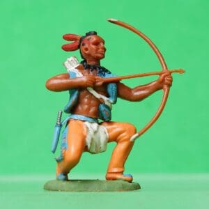 Swoppet Indian Brave with Bow, Dismounted