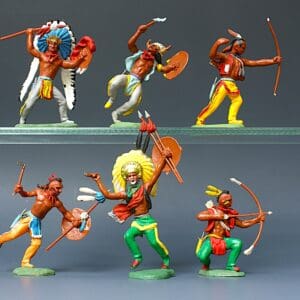 Britains Swoppet Indians - Full Set of 6 Poses (Kendal)