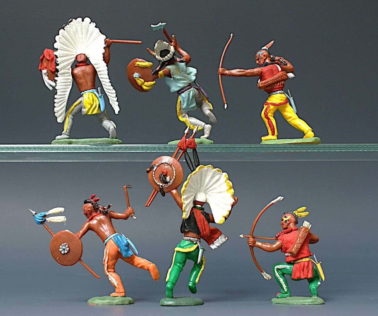 Britains Swoppet Indians - Full Set of 6 Poses (Kendal) - Image 2