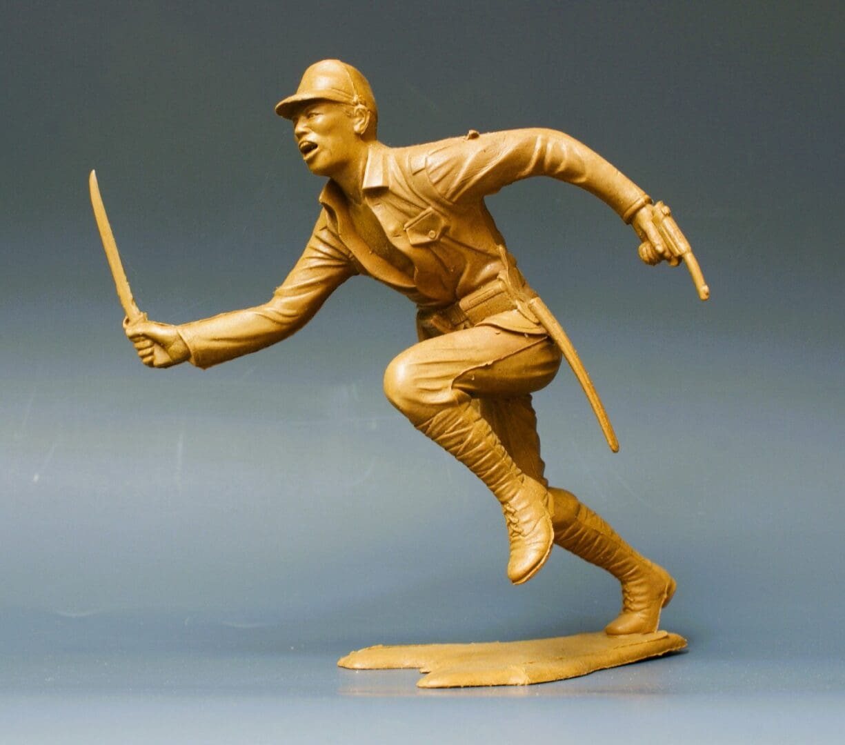 Marx UK Factory 6" Japanese Officer Charging with Sword