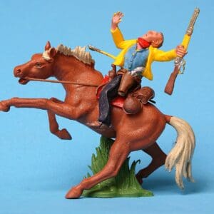 Swoppet Cowboy Wounded by Arrow - Very Rare 'Butternut' Horse