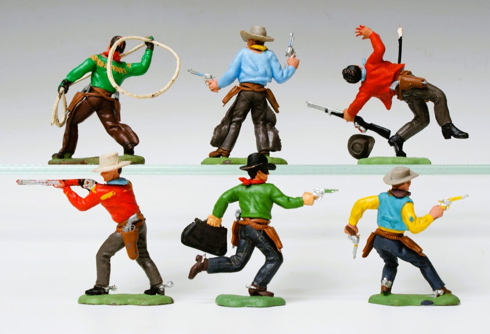 Herald Swoppet Cowboys - Set of 6 (Kendal Collection) - Image 2