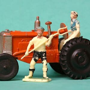 Crescent Farm Tractor with CREAM Plastic Driver - 1960 Issue