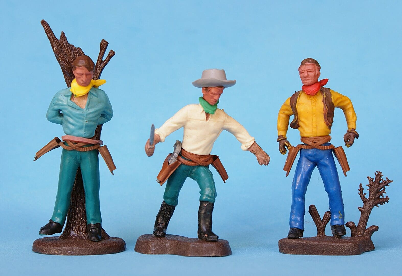 Swoppet 2nd Series Cowboys 3-Figure Set #7 (Sussex)
