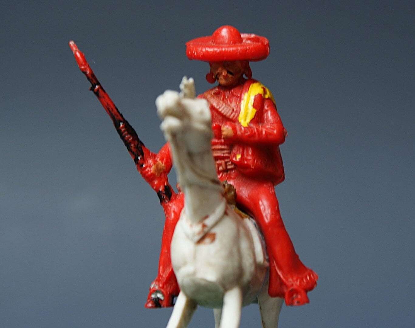 Cherilea 54mm Mounted Mexican in Poncho - Scarce! - Image 2