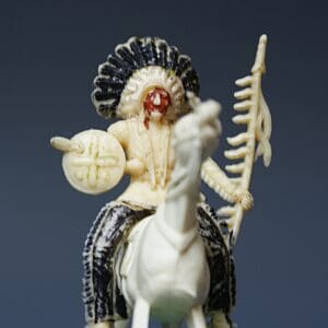 Cherilea 54mm Mounted Indian with Lance & Shield