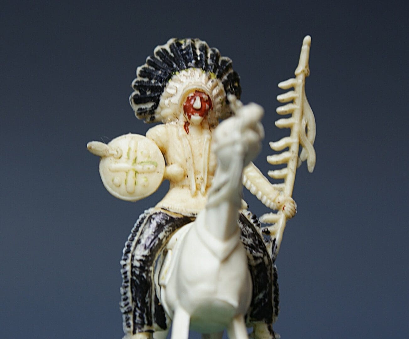 Cherilea 54mm Mounted Indian with Lance & Shield