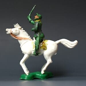Cherilea 54mm Mounted Cavalry Trooper (GREEN Plastic)