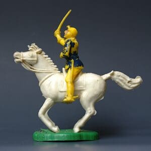 Cherilea 54mm Mounted Cavalry Trooper (YELLOW Plastic)